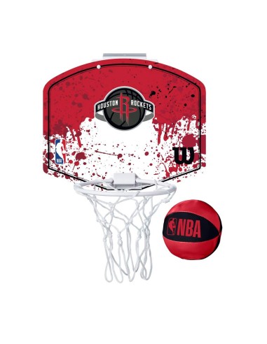 SET MINICANASTA WILSON TEAM MINI HOOP NBA ROCKETS