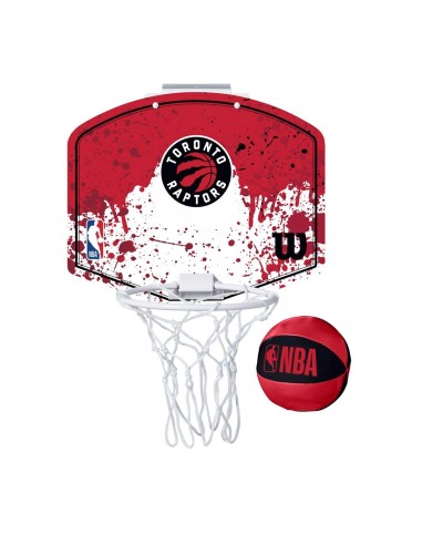 SET MINICANASTA WILSON TEAM MINI HOOP NBA RAPTORS