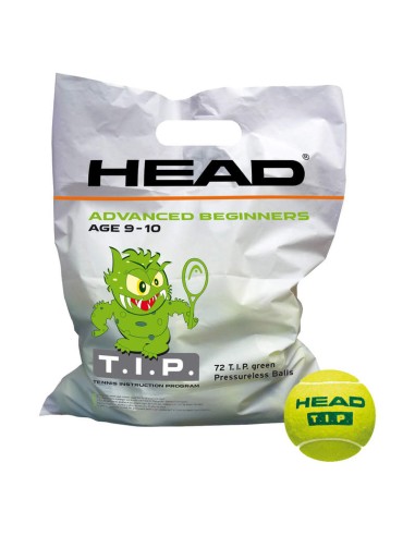 HEAD T.I.P. GREEN - 72 BALLS