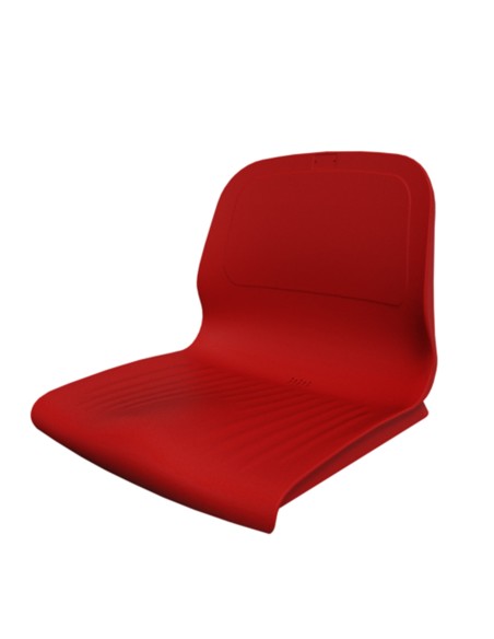 ASIENTO PVC CON RESPALDO SPARK CR M4 ROJO